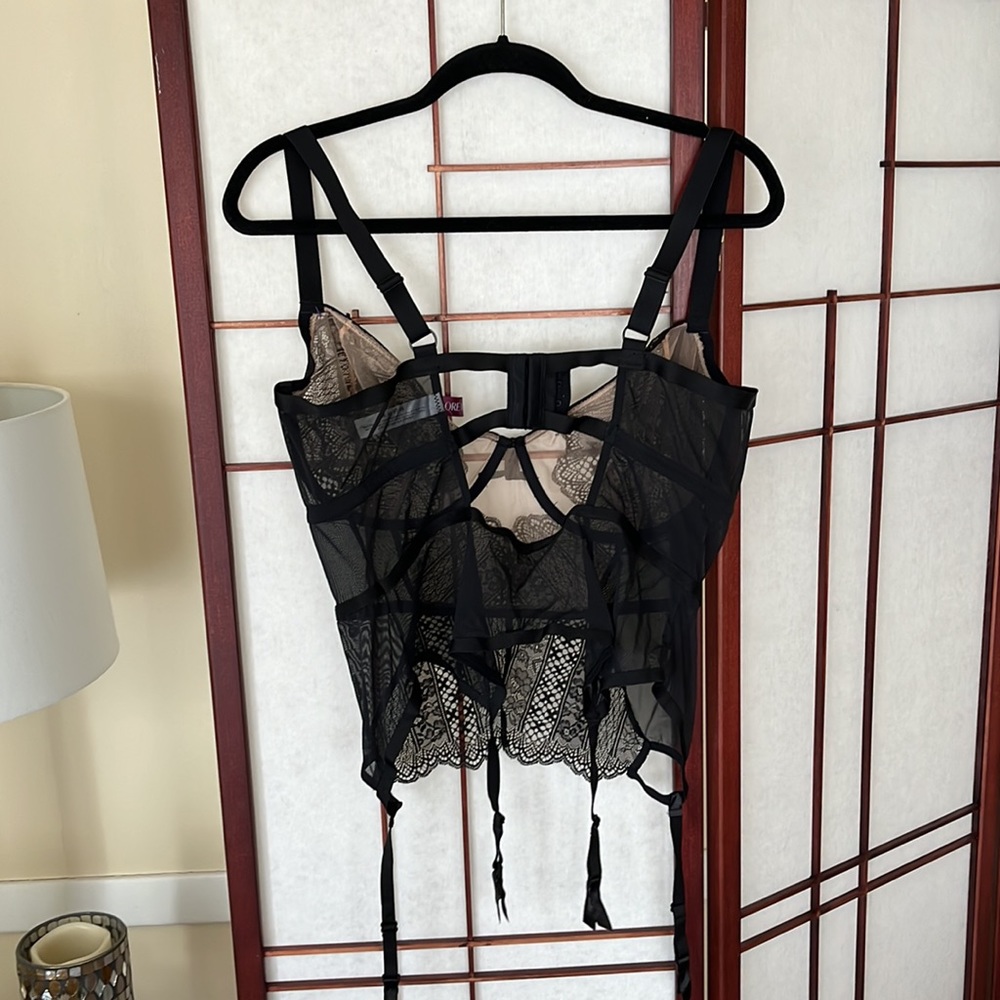 Adore Me NWT Bustier in Black 2X - Picture 2 of 4